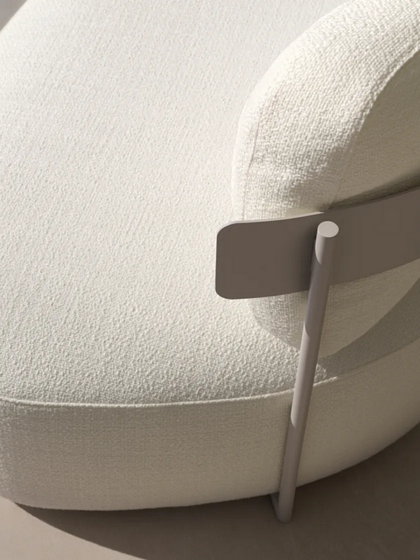 Poltrona in tessuto con copertura removibile Pierre Flou fabbrica Flou dall'Italia. Foto №10