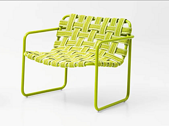 Poltrona da giardino in alluminio verniciato PAOLA LENTI Baleari