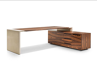 Scrivania executive in legno a forma di L Crossing I 4 Mariani