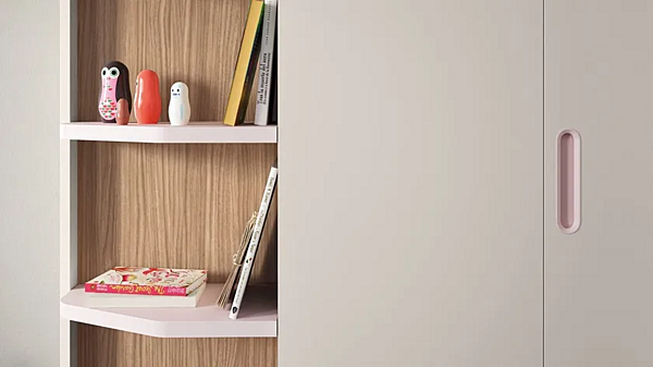 Unità finale armadio modulare in legno Nidi fabbrica nidi dall'Italia. Foto №4