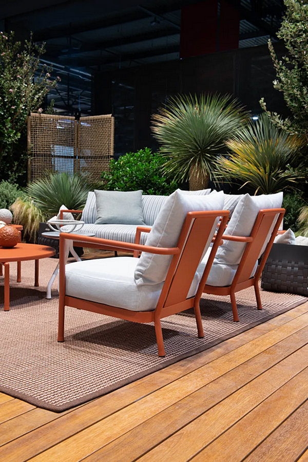 Poltrona da giardino in alluminio e tessuto CAMARGUE FLEXFORM 2A6C1 fabbrica FLEXFORM dall'Italia. Foto №6