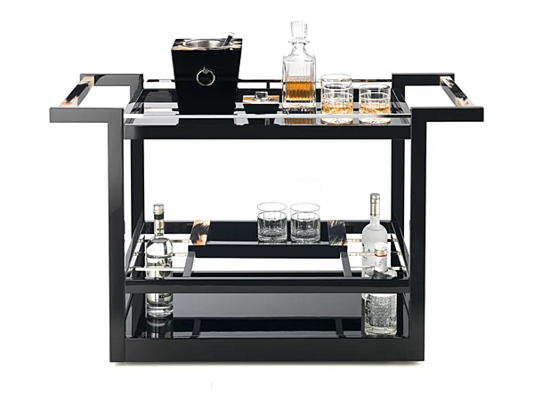 Carrello per bevande in legno con manici in corno ARCAHORN Elia 4741 4741 fabbrica ARCAHORN dall'Italia. Foto №1