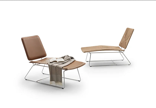 Chaise longue in paglia FLEXFORM Echoes fabbrica FLEXFORM dall'Italia. Foto №2
