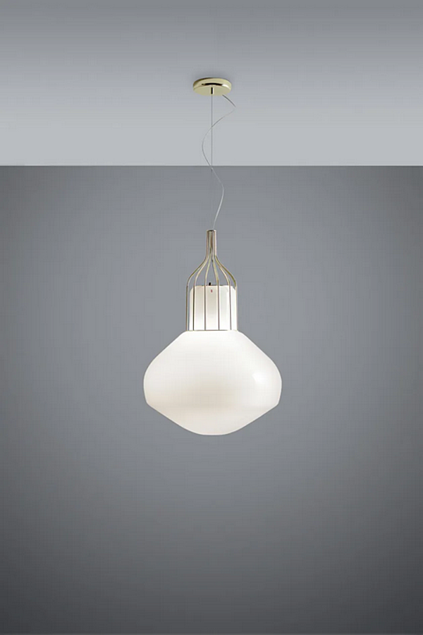 Lampada a sospensione in vetro soffiato Fabbian collezione Aerostat fabbrica Fabbian dall'Italia. Foto №5