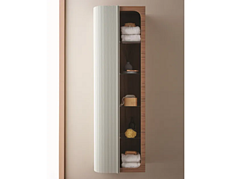 Colonna bagno in noce con ante Metropol Gaia Mobili fabbrica GAIA dall'Italia