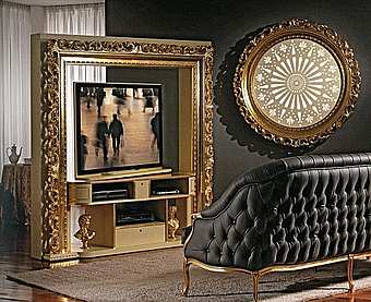 Stand for TV-HI-FI Revolving Home Cinema-Baroque