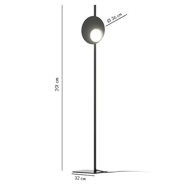 Lampada da terra in alluminio LED KWIC AXOLIGHT PT KWIC 36 XXX fabbrica Axolight dall'Italia. Foto №5