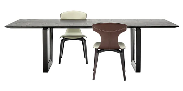 Tavolo rettangolare in legno massello Bolero POLTRONA FRAU fabbrica POLTRONA FRAU dall'Italia. Foto №6