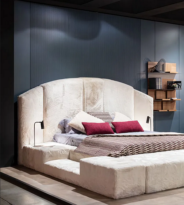 Letto matrimoniale con testata imbottita in tessuto CASA +39 CONCEPT 01 ECO001 fabbrica ENCORE (by CASA +39) dall'Italia. Foto №3