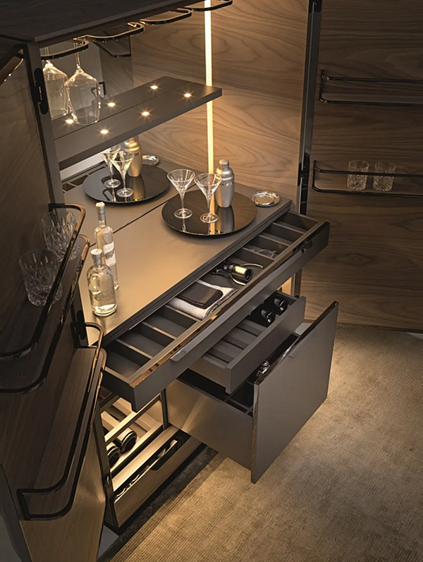 Cabinet bar in noce con illuminazione integrata ARTE BROTTO PRINCIPE MP 1920 B MP.1920/B fabbrica Arte Brotto dall'Italia. Foto №3