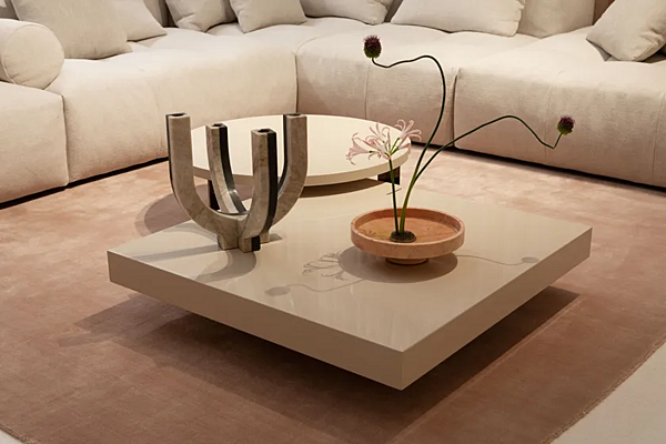 Tavolino da caffè quadrato in legno Butter Saba fabbrica SABA dall'Italia. Foto №4