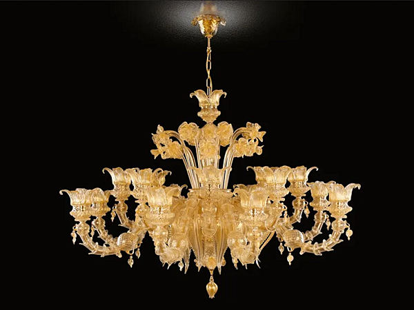 Lampadario in vetro di Murano fatto a mano REGale MULTIFORME SR0113-12-K fabbrica MULTIFORME dall'Italia. Foto №1