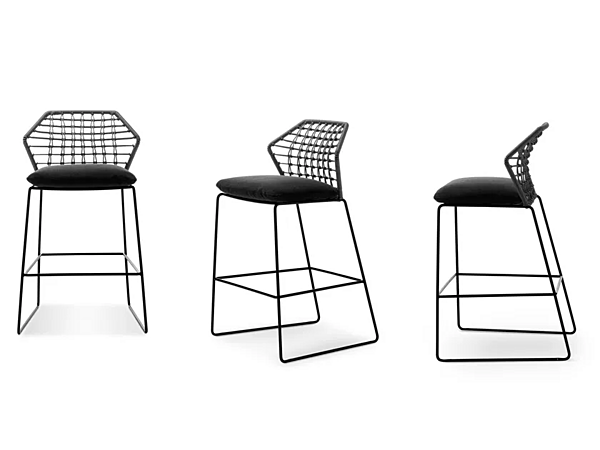 Садовый табурет из высокофабричной ткани Saba  New York Soleil fabbrica SABA dall'Italia. Foto №4