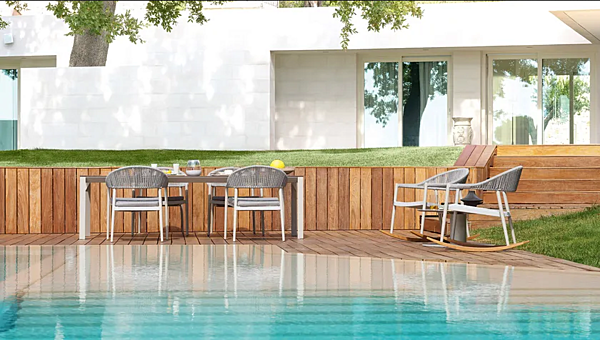 Poltrona da giardino con braccioli in tessuto VARASCHIN Clever Lounge 229D5, 229D3 fabbrica VARASCHIN dall'Italia. Foto №7