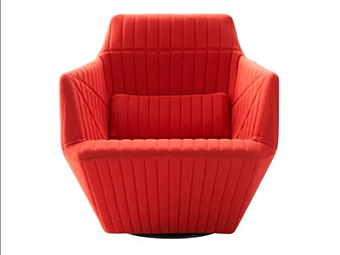 Poltrona girevole in tessuto con braccioli Facett LIGNE ROSET 14060205-14060255 fabbrica LIGNE ROSET dall'Italia
