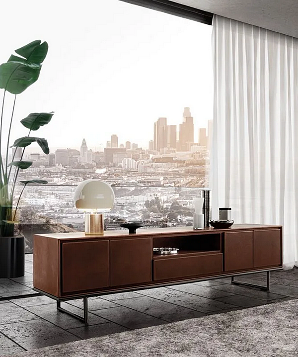 Credenza in pelle con ante Slick i 4 Mariani fabbrica i 4 Mariani dall'Italia. Foto №3