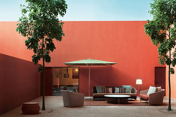 Divano a tre posti con rivestimento in tessuto KETTAL Bitta Lounge fabbrica KETTAL dall'Italia. Foto №4