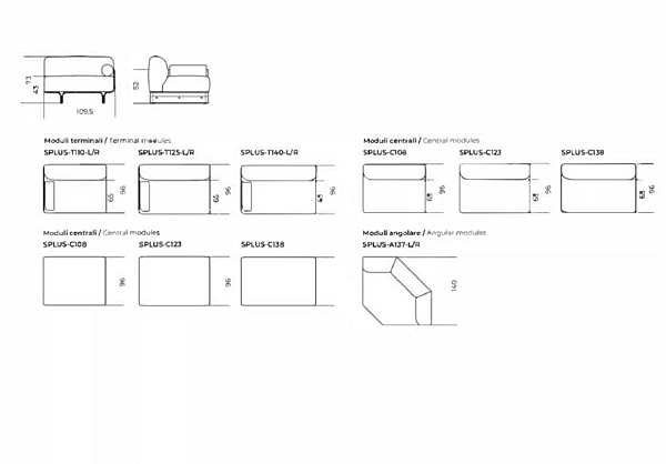 Divano modulare in tessuto con spalliera imbottita Gallotti&Radice Stami Sofa Plus fabbrica Gallotti & Radice dall'Italia. Foto №11