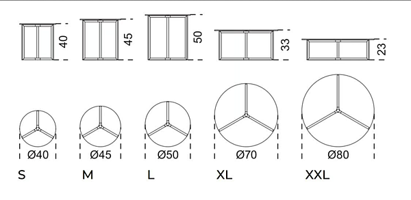 Tavolino da caffè rotondo basso in vetro e acciaio inox Gallotti&Radice collezione Raj 2 fabbrica Gallotti & Radice dall'Italia. Foto №2