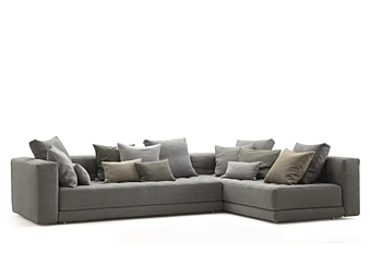 Divano angolare in tessuto Flou collezione Doze Divano angolare in tessuto Flou collezione Doze fabbrica Flou dall'Italia