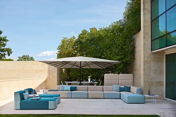 Divano modulare in tessuto da giardino Belt VARASCHIN fabbrica VARASCHIN dall'Italia. Foto №6
