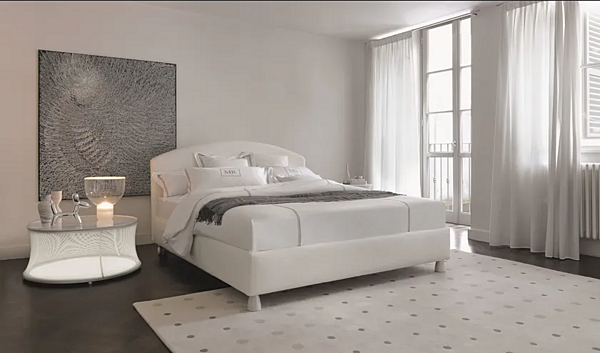 Letto matrimoniale con testata imbottita Magnolia Flou fabbrica Flou dall'Italia. Foto №2