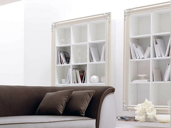 Libreria a giorno sospesa in legno CORTEZARI CLARA fabbrica CORTE ZARI dall'Italia. Foto №2