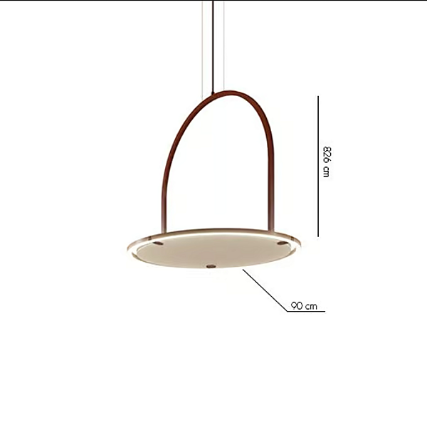 Lampada a sospensione acustica in tessuto AXOLIGHT U-LIGHT ACUSTICO fabbrica Axolight dall'Italia. Foto №4