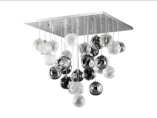 Lampada a soffitto in vetro di Murano artistico Desafinado 23 MULTIFORME PL7540Q-100-2 fabbrica MULTIFORME dall'Italia. Foto №1