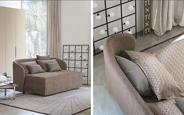 Divano a due posti con copertura rimovibile Celine Flou fabbrica Flou dall'Italia. Foto №3
