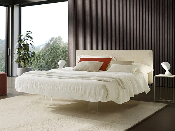 Letto matrimoniale in tessuto con testata imbottita Plane Duomo Design fabbrica Duomo Design dall'Italia. Foto №1