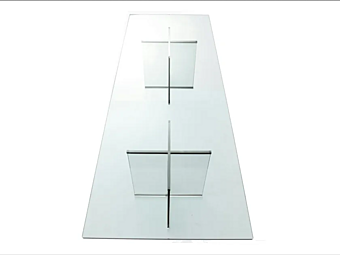 Tavolo rettangolare in cristallo Eros Gallotti&Radice fabbrica Gallotti & Radice dall'Italia