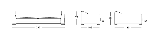 Divano LONGHI (F. lli LONGHI) W 521 fabbrica LONGHI (F.LLI LONGHI) dall'Italia. Foto №2