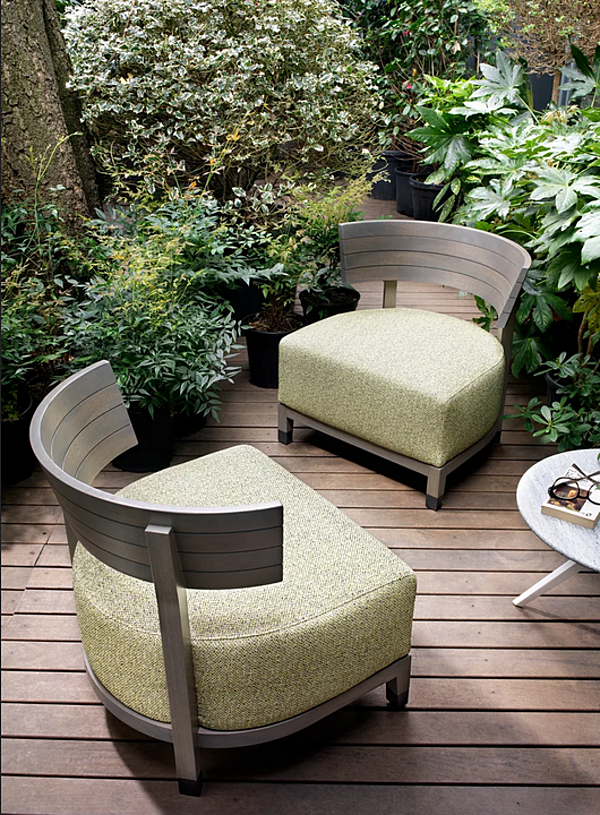Poltrona da giardino in tessuto con copertura removibile FLEXFORM THOMAS fabbrica FLEXFORM dall'Italia. Foto №5