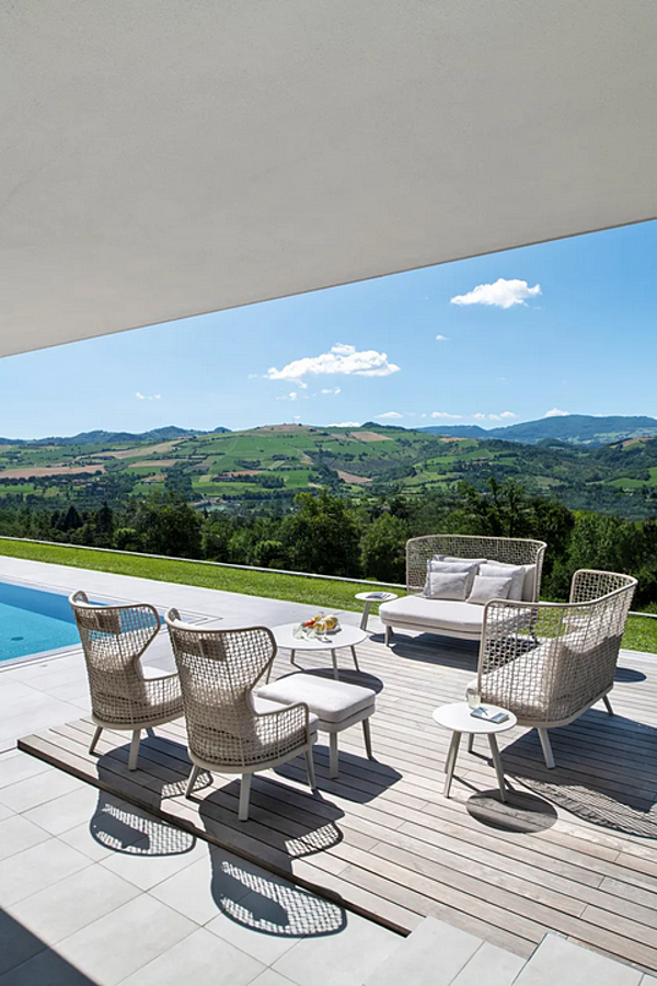 Lettino da giardino con schienale alto in tessuto EMMA VARASCHIN 23636, 23637 fabbrica VARASCHIN dall'Italia. Foto №4