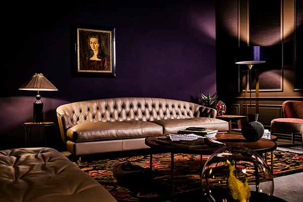 Divano in pelle tufted a tre posti Black Tie Savoi SAV24H80, SAV26H80 fabbrica Black Tie dall'Italia. Foto №2