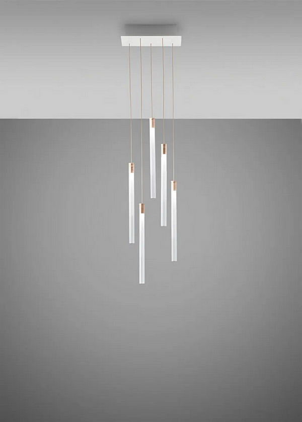 Lampada a sospensione in vetro borosilicato LED Multispot Tooby Fabbian fabbrica Fabbian dall'Italia. Foto №2