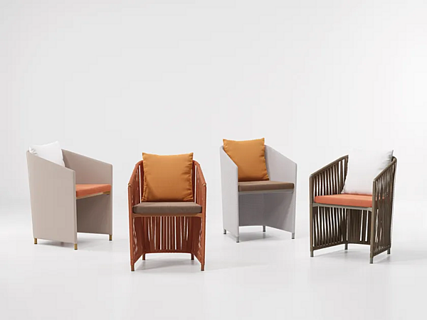 Poltrona da giardino con braccioli in alluminio KETTAL Bitta Lounge fabbrica KETTAL dall'Italia. Foto №2