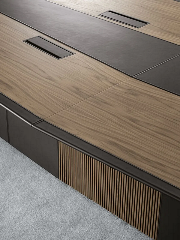Tavolo rettangolare in legno con gestione dei cavi i 4 Mariani MASTER fabbrica i 4 Mariani dall'Italia. Foto №8