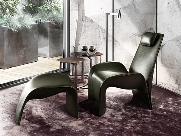 Poltrona in pelle EVA GIORGETTI 66910, 66911 fabbrica GIORGETTI dall'Italia. Foto №3
