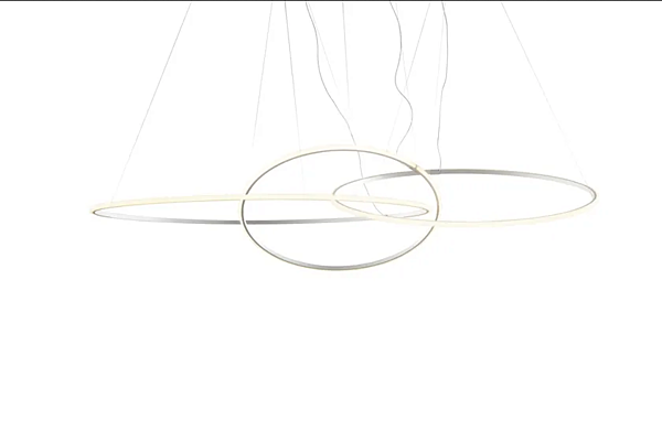 Lampadario LED in metallo Fabbian Olympic F45 3x fabbrica Fabbian dall'Italia. Foto №6