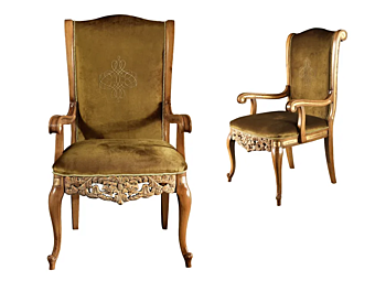 Poltrona in tessuto con braccioli A.R. Arredamenti Royal 709 fabbrica A.R.ARREDAMENTI SRL dall'Italia