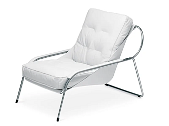 Chaise longue in pelle imbottita Maggiolina ZANOTTA 900 fabbrica ZANOTTA dall'Italia