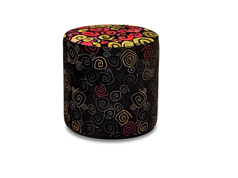 Pouf rotondo in tessuto Boll Adrenalina IMB1072999