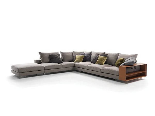 Divano angolare in tessuto con spazio di stoccaggio FLEXFORM Lightpiece fabbrica FLEXFORM dall'Italia. Foto №4