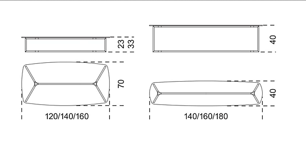 Tavolino da caffè rettangolare in vetro e acciaio inossidabile Gallotti&Radice RAJ 6 fabbrica Gallotti & Radice dall'Italia. Foto №4