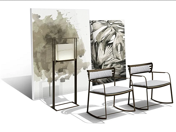Poltrona a dondolo da giardino con braccioli in materiale GEA GIORGETTI 87042 fabbrica GIORGETTI dall'Italia. Foto №5