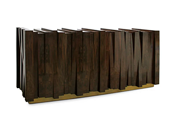Credenza in noce con ante BRABBU Nazca