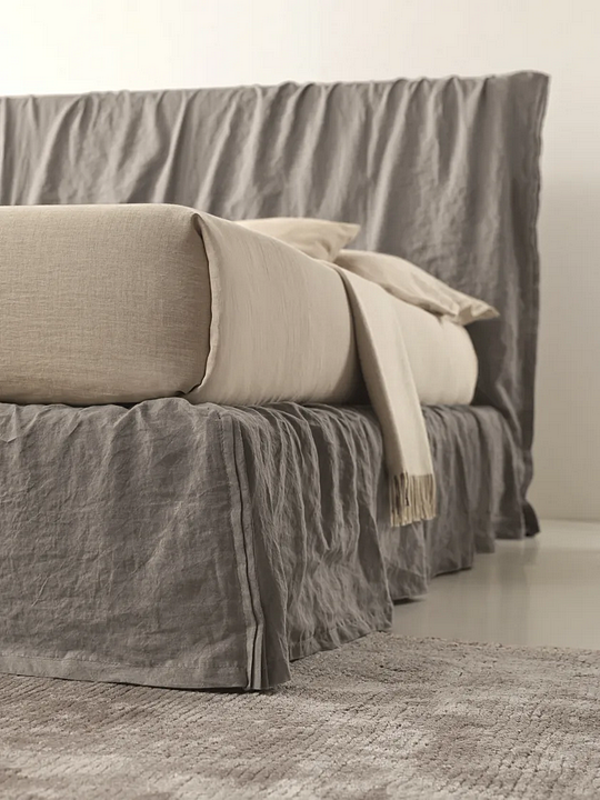 Letto matrimoniale con testiera imbottita Duomo Design Dress fabbrica Duomo Design dall'Italia. Foto №3