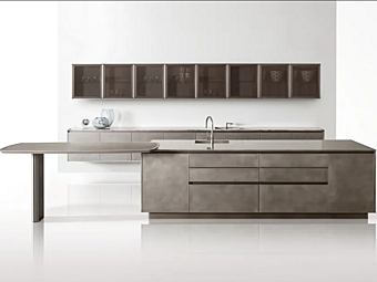 Cucina in legno con maniglie integrate GIORGETTI GK 02